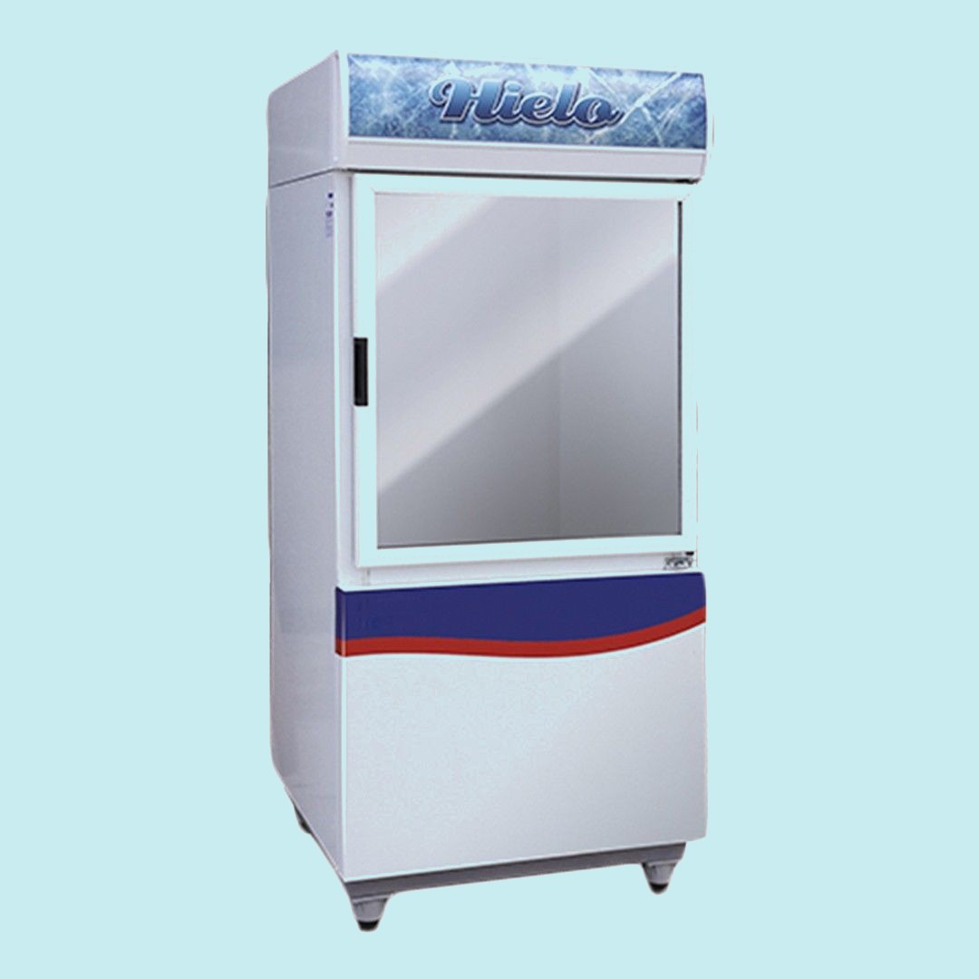 Freezer exhibidor de hielo para tu negocio